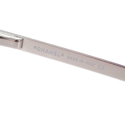 Chanel Sunglasses Eyewear Gray Rhinestone 62□15 120 Small Good