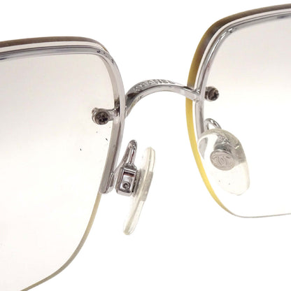 Chanel Sunglasses Eyewear Gray Rhinestone 62□15 120 Small Good