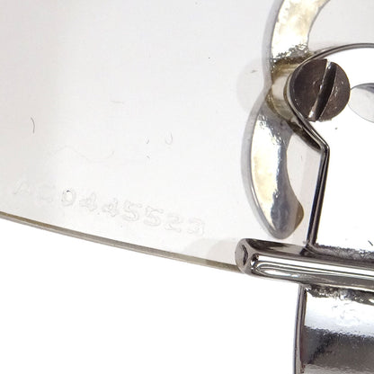 Chanel Sunglasses Eyewear Gray Rhinestone 62□15 120 Small Good