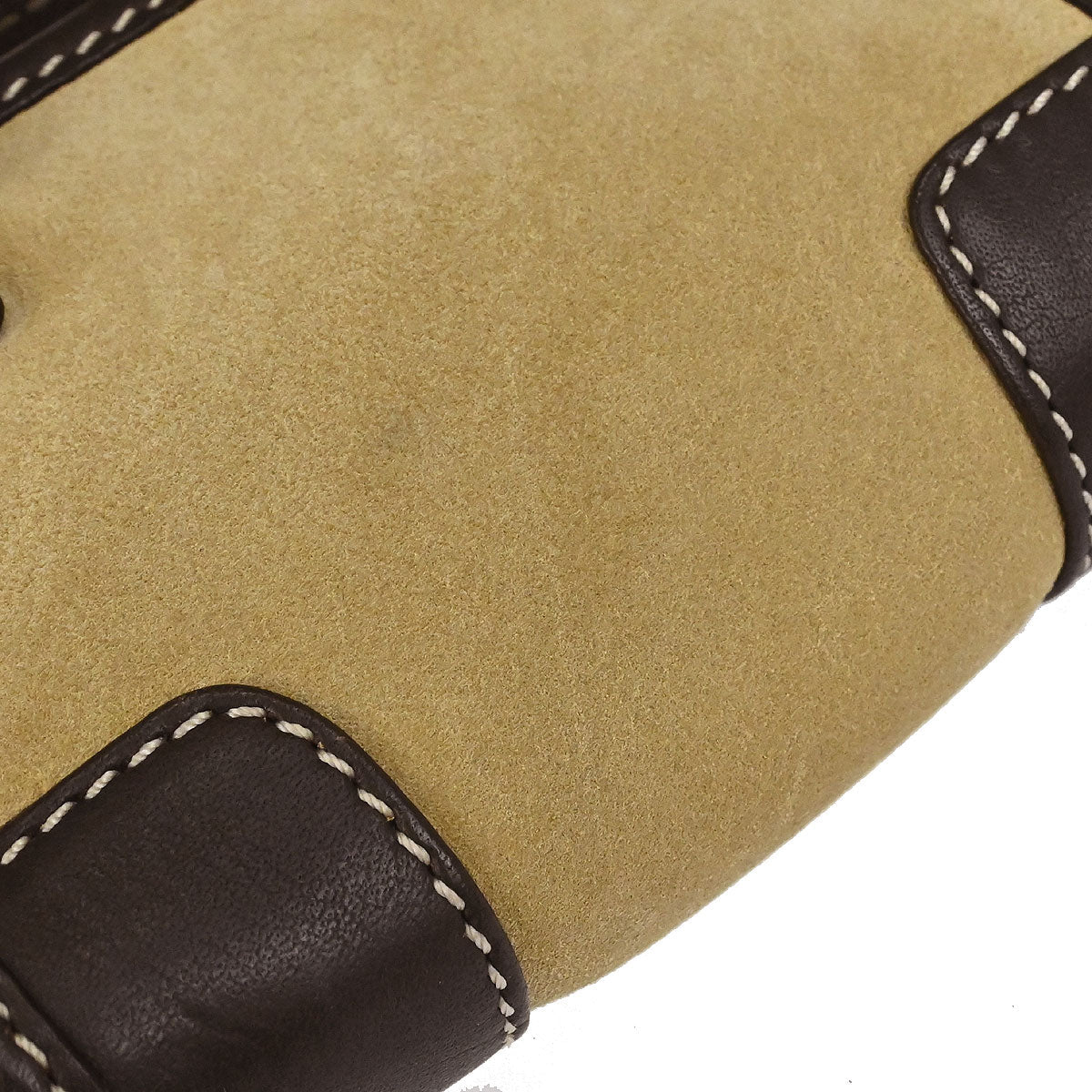 Loewe * Beige Suede 2way Shoulder Handbag