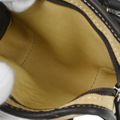 Loewe * Beige Suede 2way Shoulder Handbag