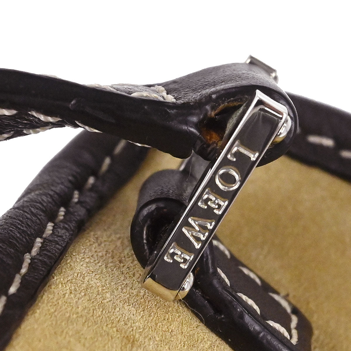 Loewe * Beige Suede 2way Shoulder Handbag