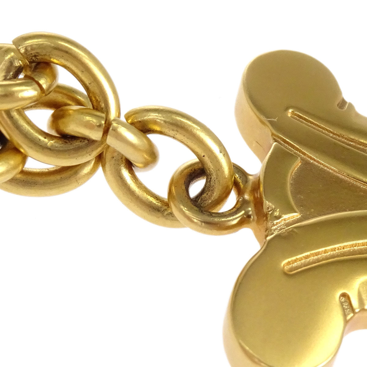 Celine Gold Chain Macadam Pendant Necklace