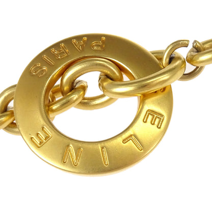 Celine Gold Chain Macadam Pendant Necklace