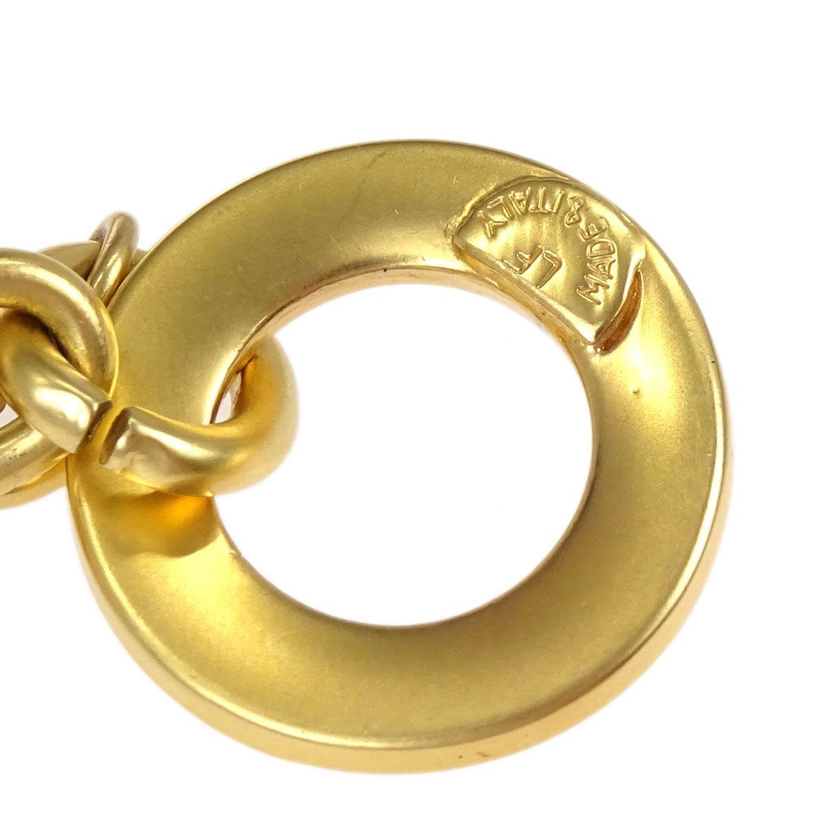 Celine Gold Chain Macadam Pendant Necklace