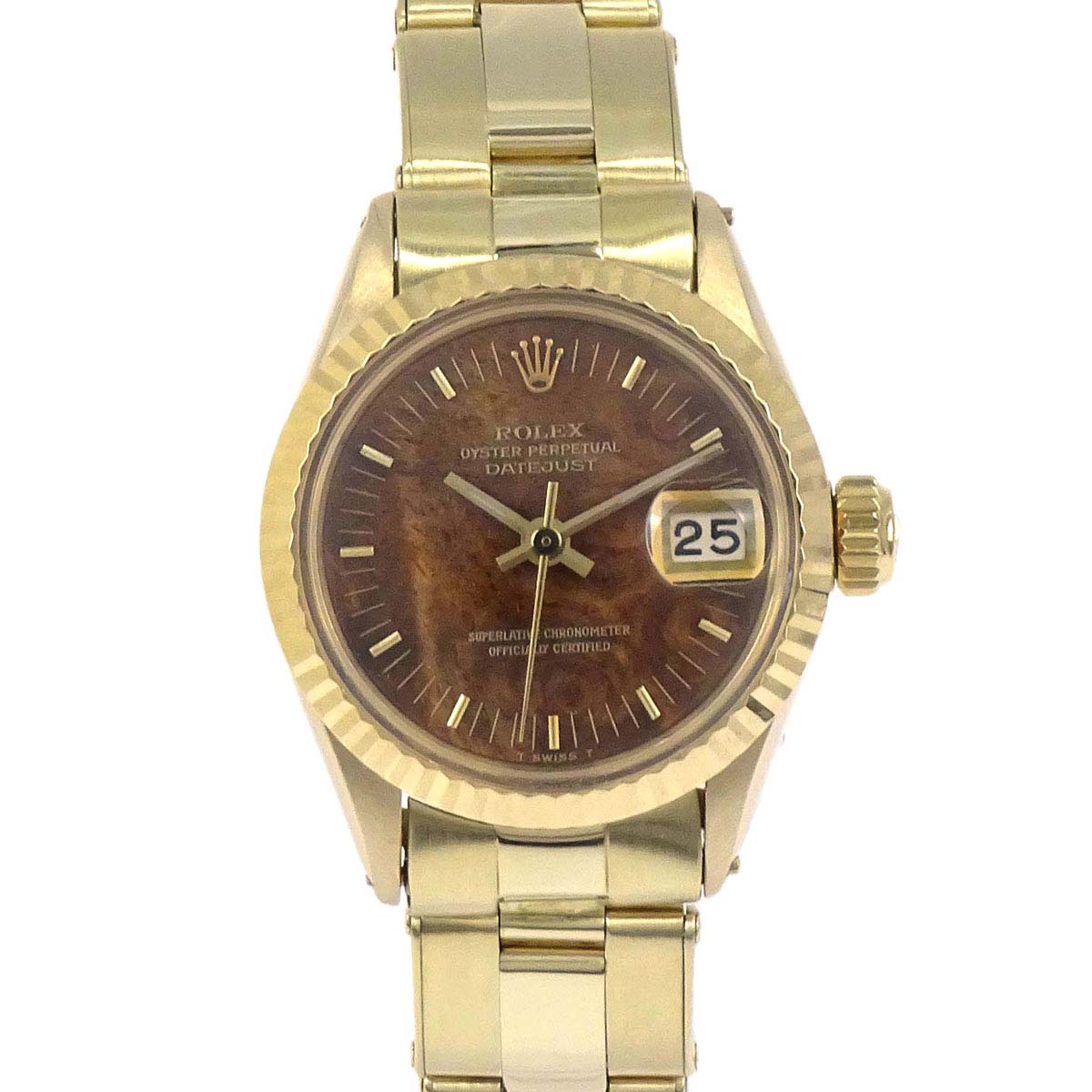 Rolex Oyster Perpetual Datejust 24mm Wood Dial Ref.6517 Watch