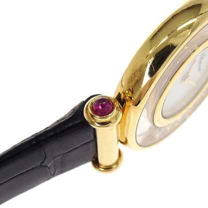 Chopard * Happy Diamonds 20mm Ref.20/4780 Quartz Watch 18KYG Crocodile