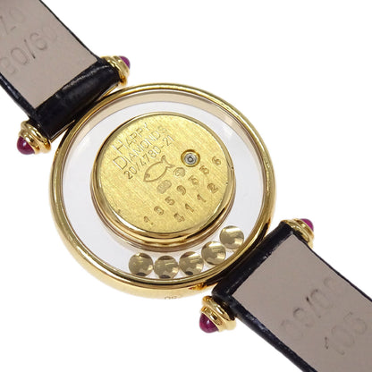 Chopard * Happy Diamonds 20mm Ref.20/4780 Quartz Watch 18KYG Crocodile