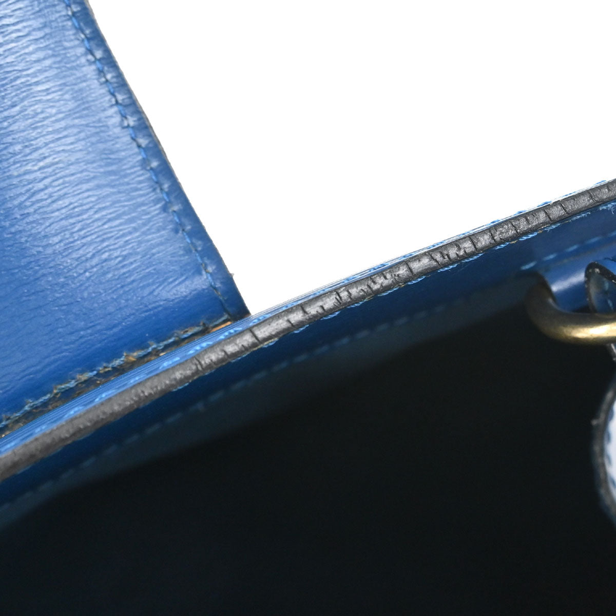 Louis Vuitton 1997 Blue Epi Cluny Shoulder Bag M52255