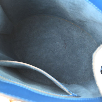 Louis Vuitton 1997 Blue Epi Cluny Shoulder Bag M52255