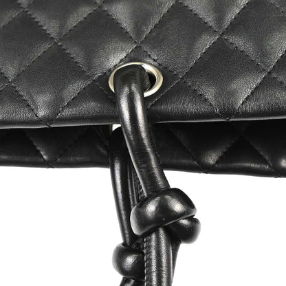 Chanel 2005-2006 Black Calfskin Cambon Ligne Tote Handbag