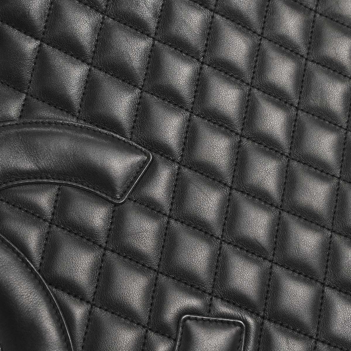 Chanel 2005-2006 Black Calfskin Cambon Ligne Tote Handbag