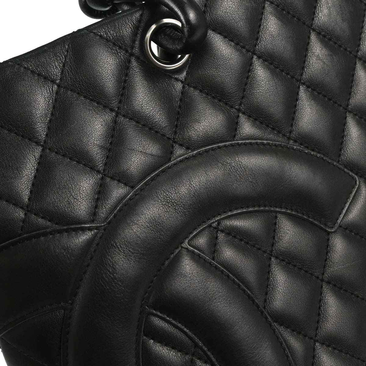 Chanel 2005-2006 Black Calfskin Cambon Ligne Tote Handbag