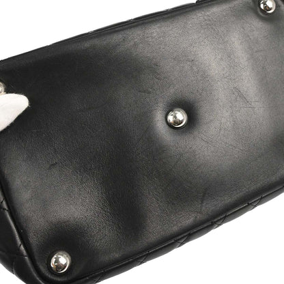 Chanel 2005-2006 Black Calfskin Cambon Ligne Tote Handbag