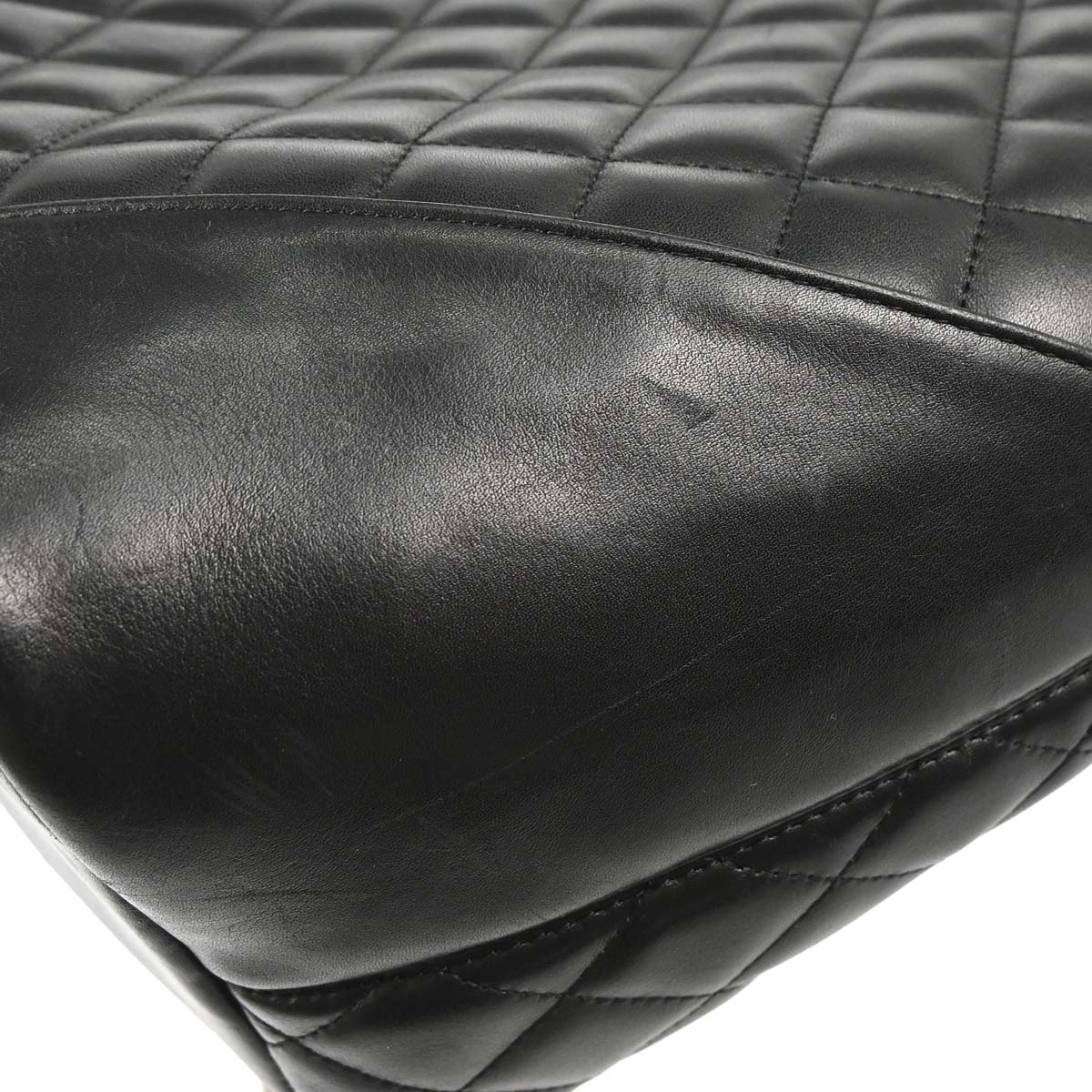 Chanel 2005-2006 Black Calfskin Cambon Ligne Tote Handbag