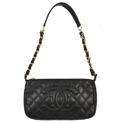 Chanel 2005-2006 Black Caviar Skin Handbag
