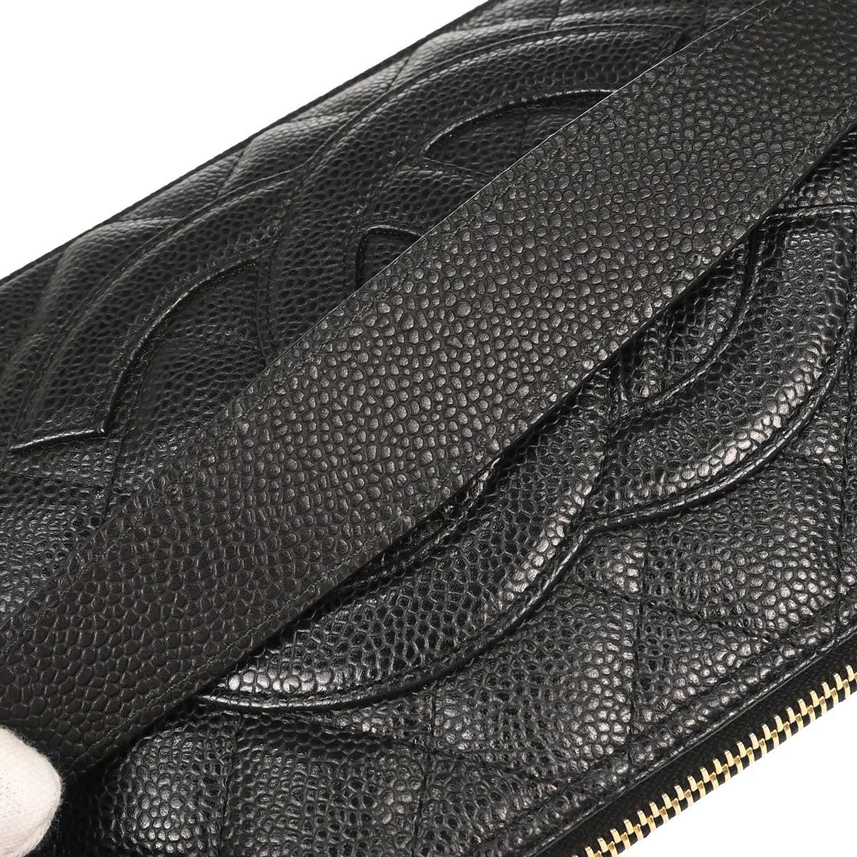 Chanel 2005-2006 Black Caviar Skin Handbag