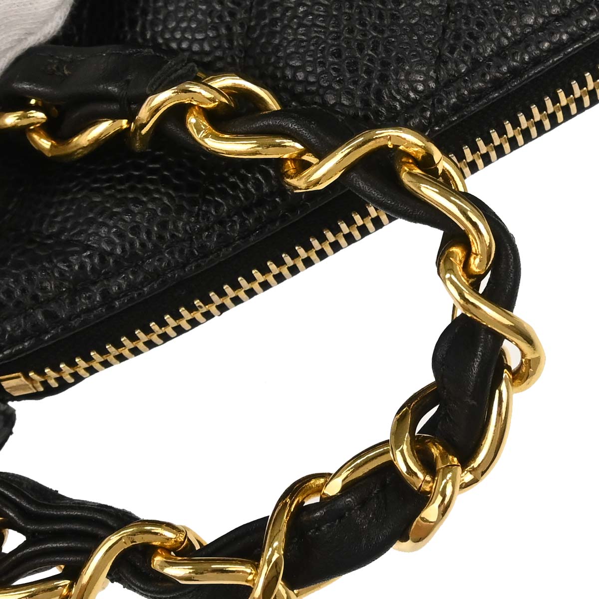 Chanel 2005-2006 Black Caviar Skin Handbag