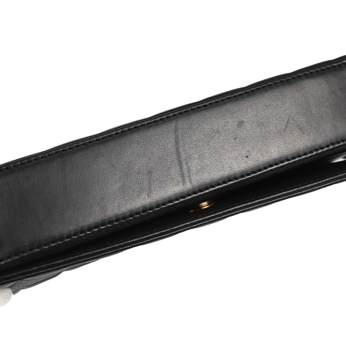 Chanel 2002-2003 Black Lambskin Choco Bar Shoulder Bag