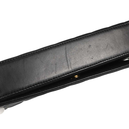 Chanel 2002-2003 Black Lambskin Choco Bar Shoulder Bag