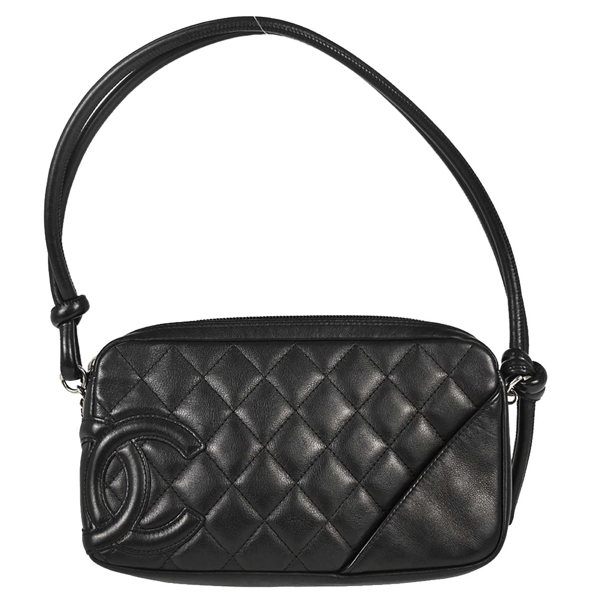 Chanel 2005-2006 Black Calfskin Cambon Ligne Handbag