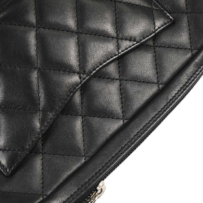 Chanel 2005-2006 Black Calfskin Cambon Ligne Handbag