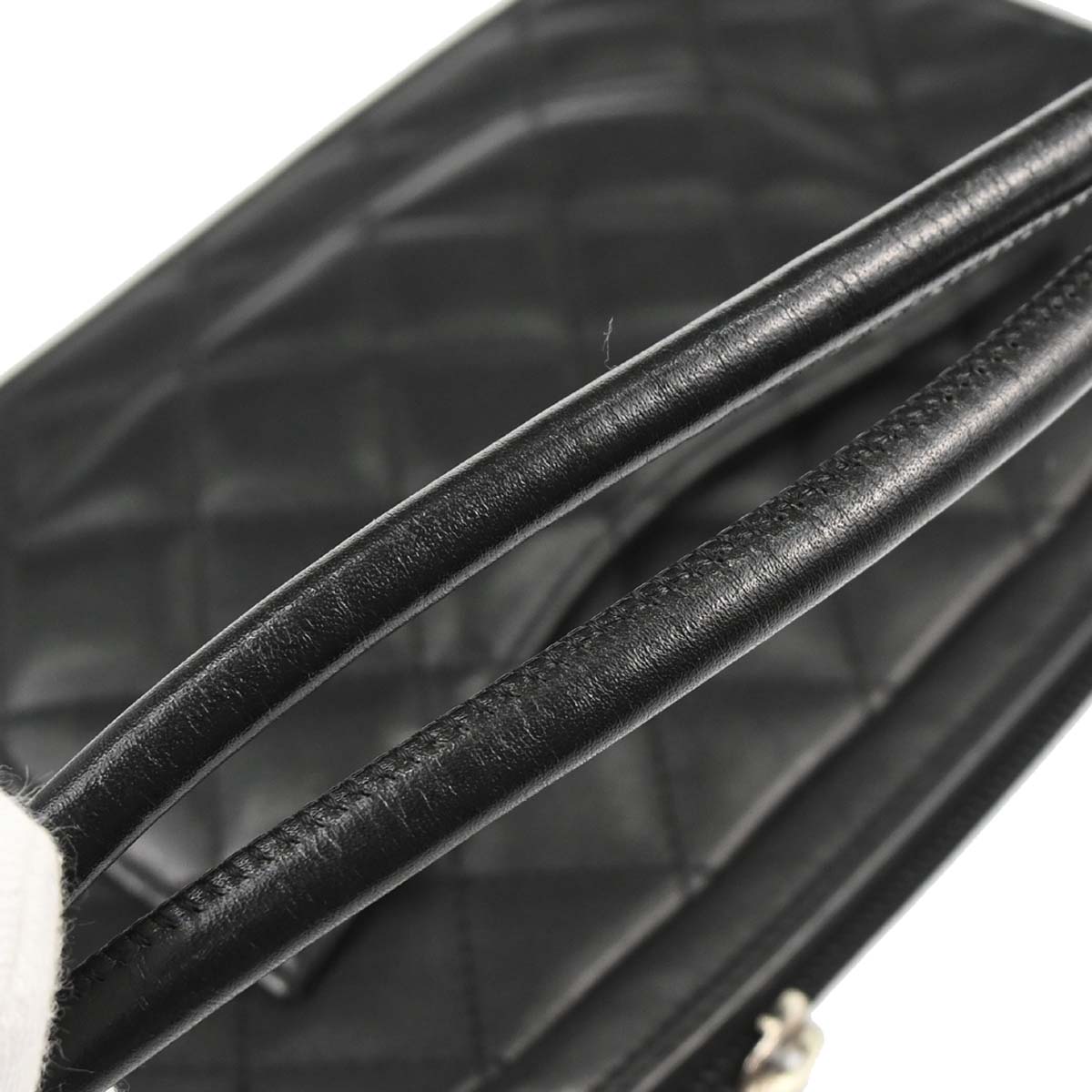 Chanel 2005-2006 Black Calfskin Cambon Ligne Handbag