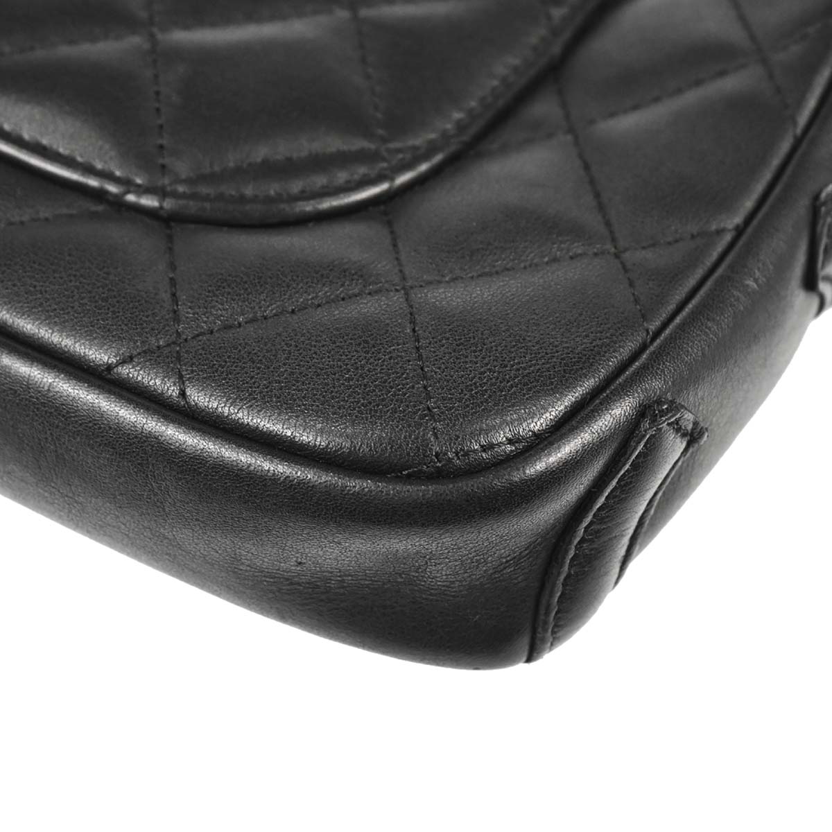 Chanel 2005-2006 Black Calfskin Cambon Ligne Handbag