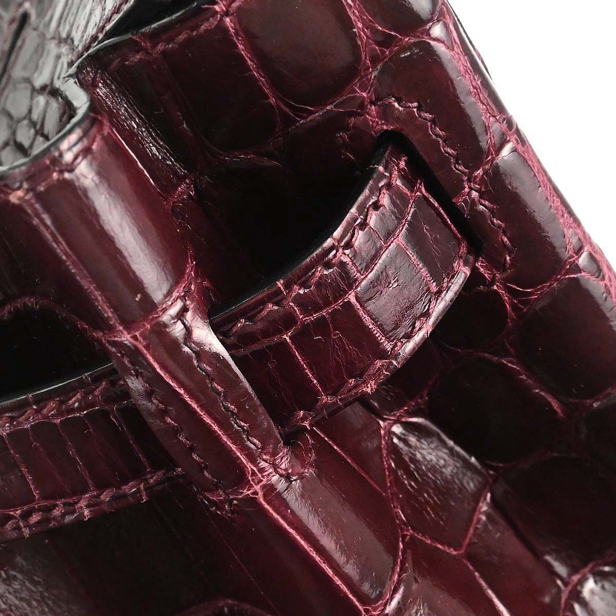 Hermes * Bourgogne Crocodile Birkin 30 Handbag