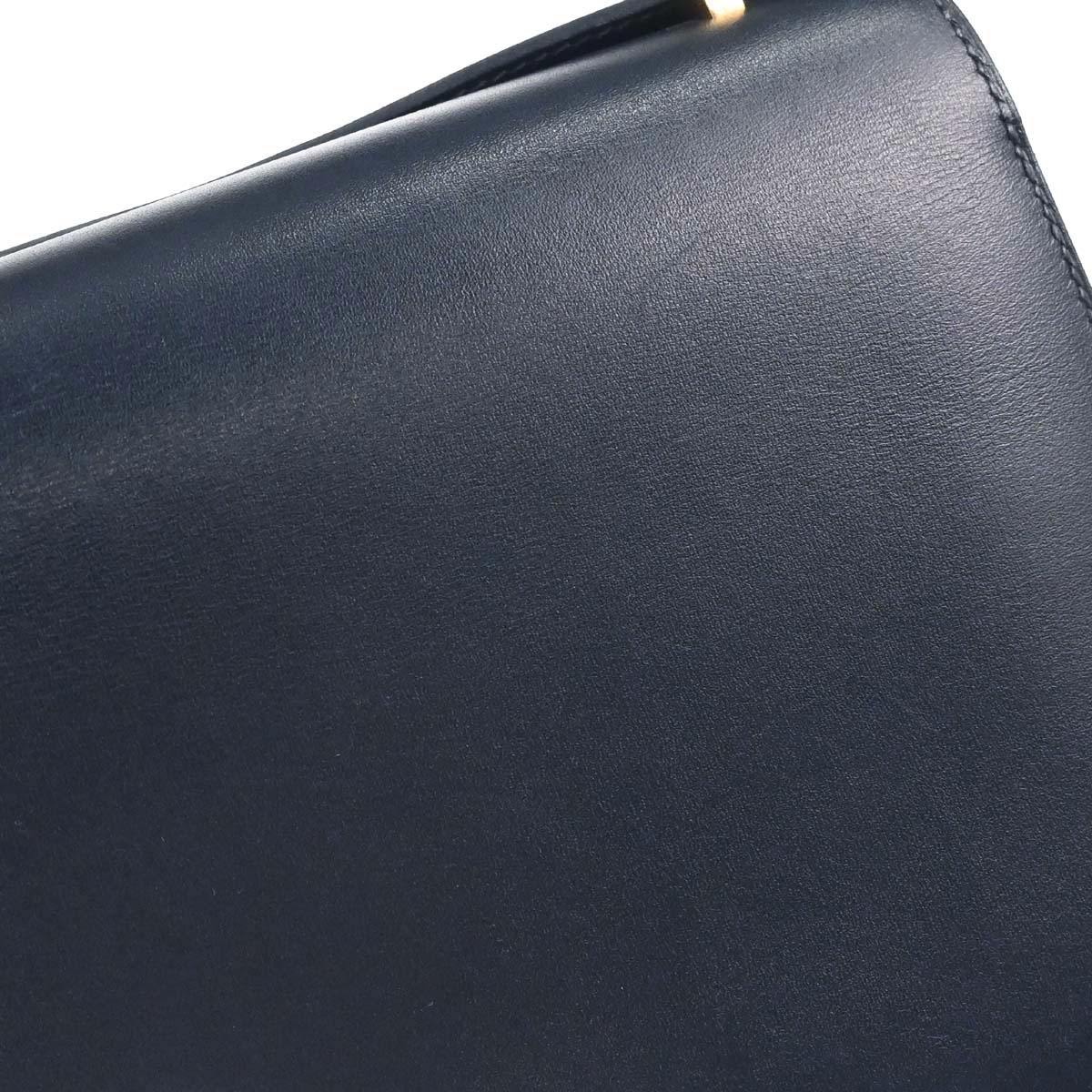 Hermes Navy Box Calf Constance 18 Shoulder Bag