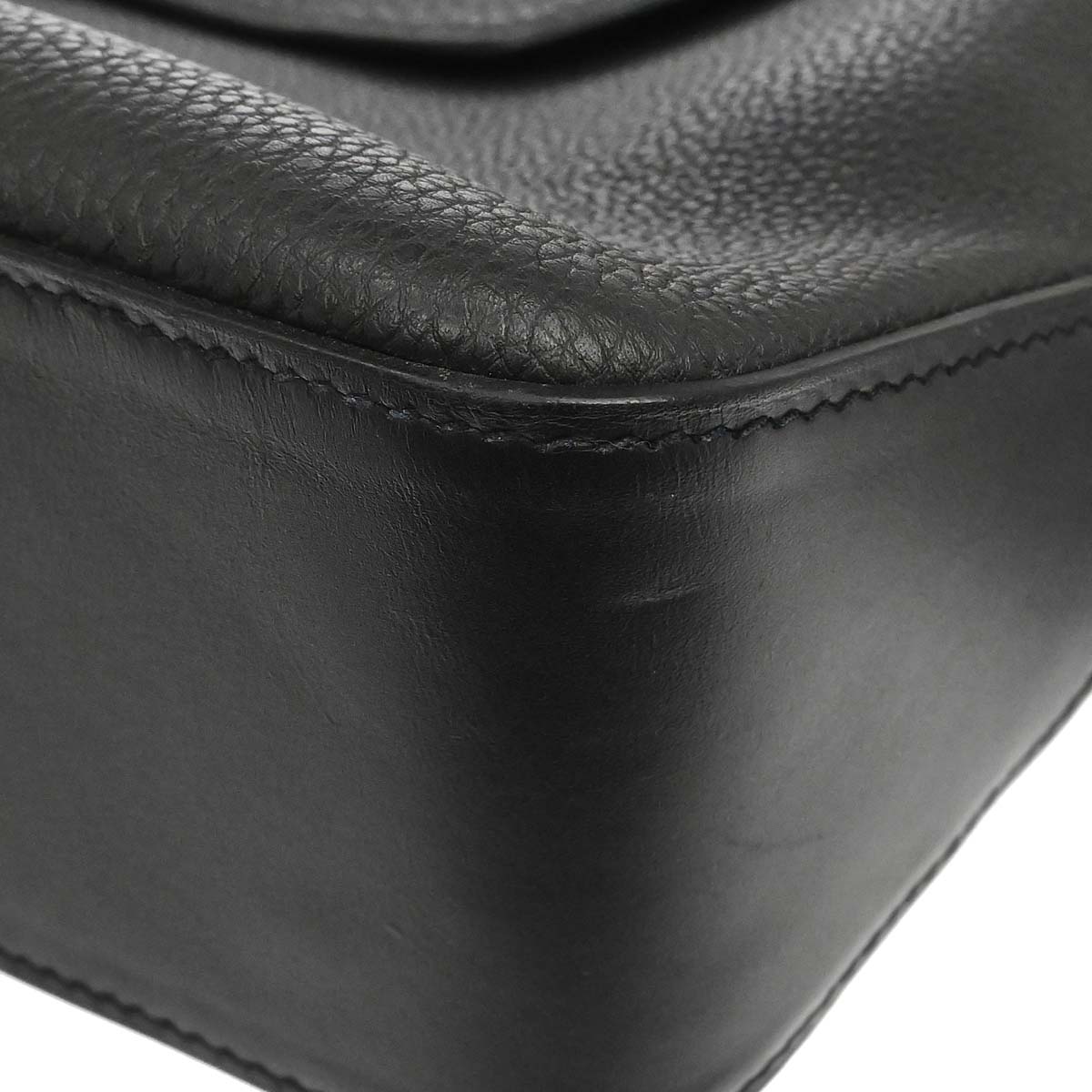 Hermes Black Togo Citynews Shoulder Bag