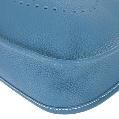 Hermes Blue Jean Taurillon Clemence Evelyne 1 29 PM Shoulder Bag