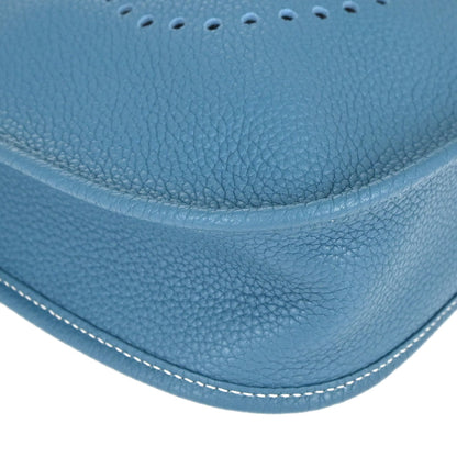 Hermes Blue Jean Taurillon Clemence Evelyne 1 29 PM Shoulder Bag
