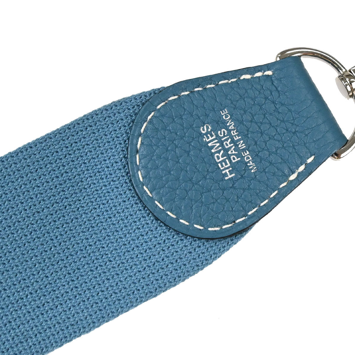 Hermes Blue Jean Taurillon Clemence Evelyne 1 29 PM Shoulder Bag