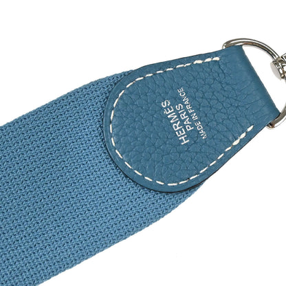 Hermes Blue Jean Taurillon Clemence Evelyne 1 29 PM Shoulder Bag