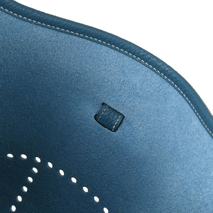 Hermes Blue Jean Taurillon Clemence Evelyne 1 29 PM Shoulder Bag