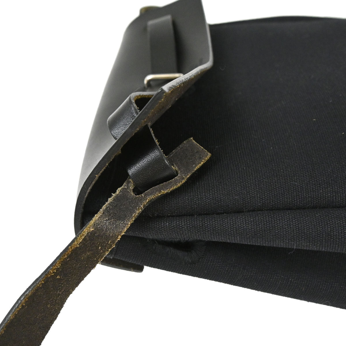 Hermes 2004 Black Natural Toile Officier GM Herbag TPM 2 in 1 Shoulder Bag