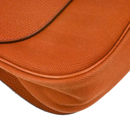 Hermes 2005 Potiron Chevron Vache Liegee Sac Colorado MM Shoulder Bag