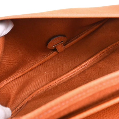 Hermes 2005 Potiron Chevron Vache Liegee Sac Colorado MM Shoulder Bag
