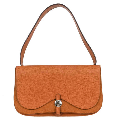Hermes Potiron Toile Vache Liegee Sac Colorado PM Shoulder Bag