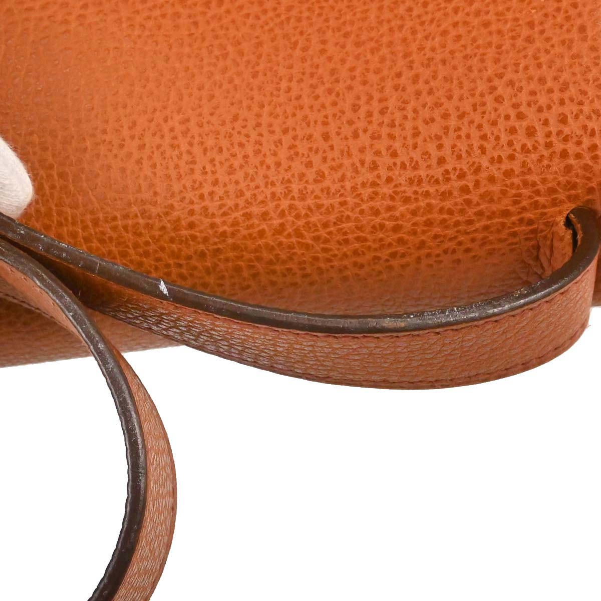 Hermes Potiron Toile Vache Liegee Sac Colorado PM Shoulder Bag