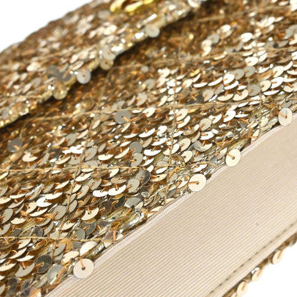 Chanel 1989-1991 Gold Sequins Shoulder Bag