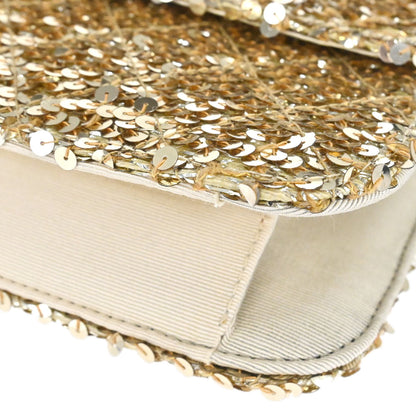 Chanel 1989-1991 Gold Sequins Shoulder Bag