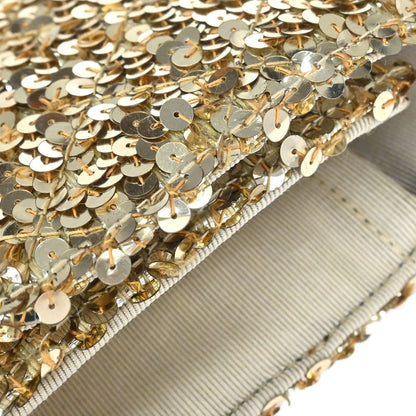 Chanel 1989-1991 Gold Sequins Shoulder Bag