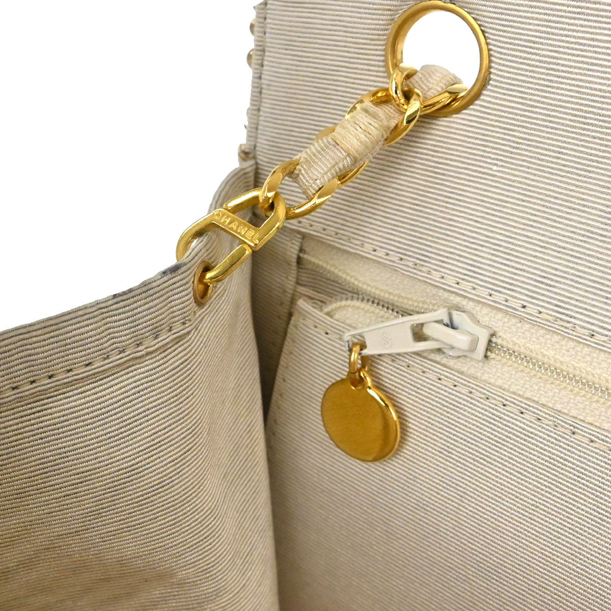 Chanel 1989-1991 Gold Sequins Shoulder Bag