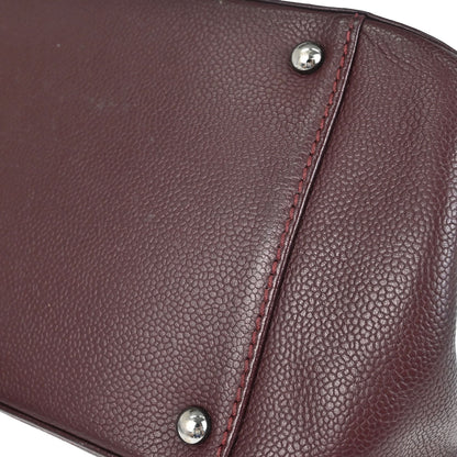 Chanel 2005-2006 Bordeaux Calfskin Mademoiselle Lock Handbag