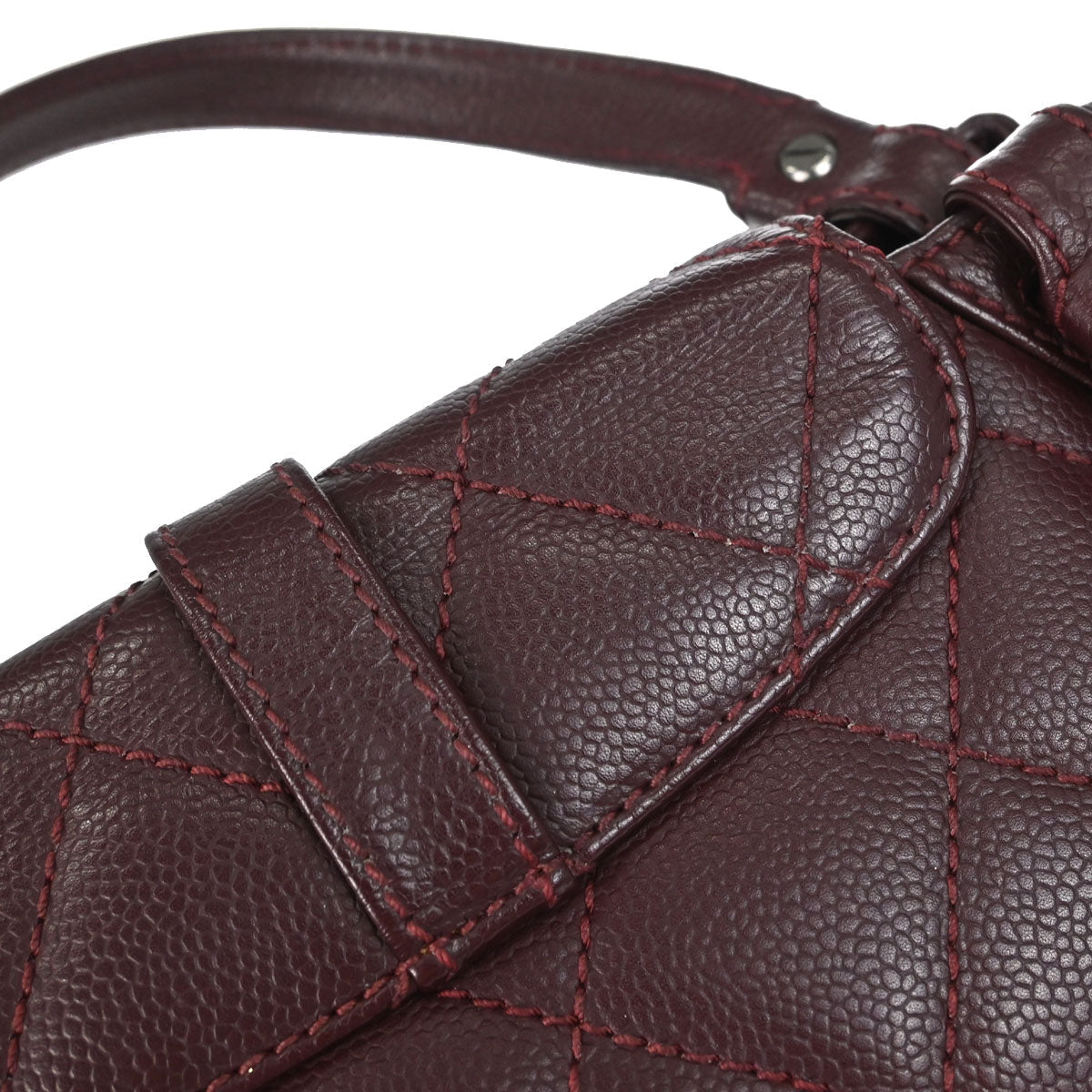 Chanel 2005-2006 Bordeaux Calfskin Mademoiselle Lock Handbag