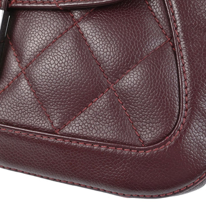 Chanel 2005-2006 Bordeaux Calfskin Mademoiselle Lock Handbag