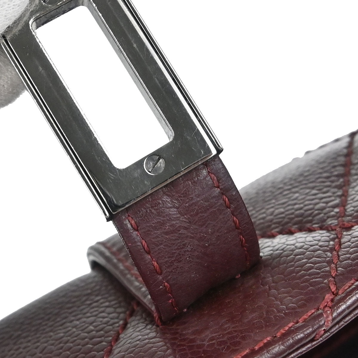 Chanel 2005-2006 Bordeaux Calfskin Mademoiselle Lock Handbag