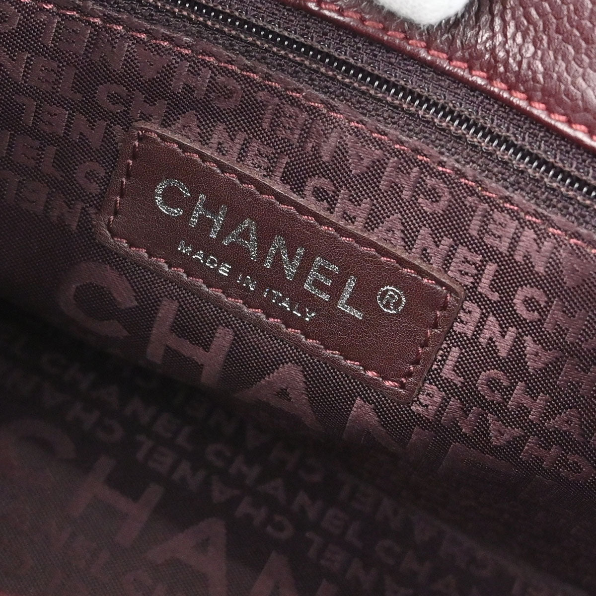 Chanel 2005-2006 Bordeaux Calfskin Mademoiselle Lock Handbag